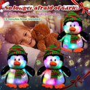 Cuteoy Light-up Singing Plush Penguin LED Musical Stuffed Animal Adjustable Volume Lullaby Plushies Birthday Christmas Toy Gifts for Kids Toddler Girls, 11" by TinyTreasures Baby Boutique