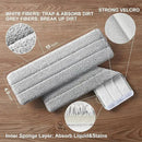 JOYMOOP Flat Mop Pad, Microfiber Mop Pad, Squeeze Mop Pads Replacement, 15" Refill 1 Pack - Grey by CozyNest Decor