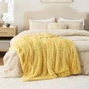 Bedsure GentleSoft Fluffy Yellow Throw Blanket, Room Decor Yellow Gifts for Women Men, Soft Cozy Fuzzy Plush Thick Warm Sherpa Fleece Faux Fur Throw Blanket for Couch Bed, Gifts for Mom Dad, 50x60 by CozyNest Decor