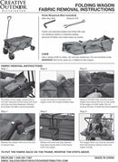 Creative Outdoor Original Folding Wagon All-Terrain Wheels by GreenHaven Gardens