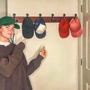 SKOLOO 39-Inch Cherry Wood Coat Rack Wall Mount with 6 Triple Hooks - Ideal for Family Entrances, Classrooms, and Pet Supplies Storage - Perfect Coat Hooks for Wall by CozyNest Decor