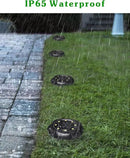 Biling Solar Outdoor Lights - 12 Pack, Bright Uplight Sidelight, Waterproof Deck Lights for Yard, Walkway, Garden, Poolside (White) by GreenHaven Gardens