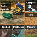 LANDZIE Lawn & Garden Spreaders - 36 Inch Heavy Duty Metal Mesh Basket Push/Tow Spreader - Compost, Peat Moss, Top Soil, Mulch - Durable Lightweight Multi-Purpose Yard Care Equipment - Manure Spreader by GreenHaven Gardens