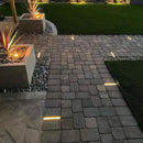 LUMENGY Paver Light Slim 0.5x8 Inch (0.55 x 7.87 inches) 2700K Warm White Glare-Free Steel Brick Lighting for Pavers, Walls, Driveway & Pathway Borders, Waterproof, Drive-Over Rated - 12V AC/DC by CozyNest Decor