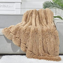 GONAAP Fuzzy Faux Fur Throw Blanket Twin Size Brown Super Soft Cozy Plush Fuzzy Shaggy Blanket for Couch Sofa Bed (Brown, Twin(60"x80")) by CozyNest Decor