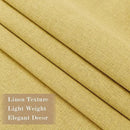 100" W x 84" L Faux Linen Room Divider Curtains, Full Blackout Pinch Pleated Drapes for Traverse Rod, Bedroom Divider Privacy Drapery with Hooks for Ceiling Track, 1 Panel, Yellow by CozyNest Decor