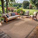 Washable Indoor Outdoor Rug 6x9 Weather Resistant Area Rugs Modern Solid Jute Rug for Porch Deck Balcony Backyard Patio Outside Carpet (6 X 9 Jute Beige) by CozyNest Decor