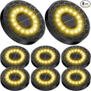 NFESOLAR Solar Ground Lights Outdoor 8 Pack, IP68 Waterproof Flat Solar Outdoor Lights Bright Solar Powered Landscape Lighting for Yard Garden Lawn Patio Driveway Pathway Decor (Warm White) by GreenHaven Gardens