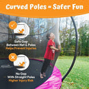JUMPZYLLA Trampoline Outdoor 8FT 10FT 12FT 14FT 15FT 16FT with Enclosure and Ladder, ASTM Approved Recreational Trampoline for Kids and Adults, Anti-Rust Coated Frame by TinyTreasures Baby Boutique