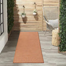 Nourison Positano Indoor/Outdoor Terracotta 2'2" x 8' Area Rug, Easy Cleaning, Non Shedding, Bed Room, Living Room, Dining Room, Backyard, Deck, Patio (2x8) by GreenHaven Gardens