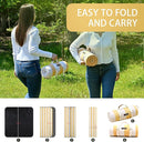 HX&OD Outdoor Picnic Blanket Extra Large, 80''*60'' Waterproof Picnic Mat with Stakes Foldable Camping Blanket Portable with Carry Strap for Beach Mat (Green& White, 80''*60'') by TinyTreasures Baby Boutique