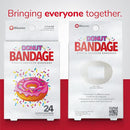 BioSwiss Bandages, Donut Shaped Self Adhesive Bandage, Latex Free Sterile Wound Care, Fun First Aid Kit Supplies for Kids, 24 Count by TinyTreasures Baby Boutique