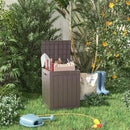 28 Gallon Resin Deck Box, Lockable Outdoor Storage Box for Patio Cushions Storage Furniture,Garden Tools, Pool Supplies, Weatherproof and UV Resistant (Grey) by CozyNest Decor