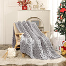 WESHIONGOO Chunky Knit Blanket Throw 50"×60" Knitted Throw Blankets for Couch Bed Fluffy Soft Blanket with Jumbo Chenille Yarn Thick 100% Handmade (Lingt Grey) by CozyNest Decor