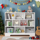 Book Shelf, 10 Cubes Storage Organizer, 3-Tier Open Shelf Wooden Bookcase, Freestanding White Bookshelf Cube Shelf for Bedroom, Living Room by CozyNest Decor