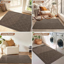 BEQHAUSE Dirt Trapper Door Mat 36" x 60", Doormat Non-Slip Entryway Rugs Washable, Dog Door Mat Stain Resistant and Absorbent Welcome Floor Mat for Front Back Door, Muddy Wet Shoes & Paws, Light Brown by CozyNest Decor