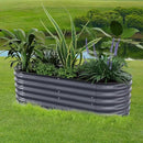 Raised Garden Bed 5x2x1.4 Ft Planter Box for Outdoor - Zinc-Aluminum-Magnesium Stainless Steel Durable Metal Garden Beds Kit for Vegetables, Flowers, Herbs and Succulents, Deep Grey by GreenHaven Gardens