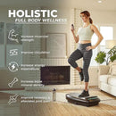Sunny Health & Fitness Vibration Plate Exercise Machine, Full Body Vibrate Platform for Lymphatic Drainage with Multiple Speeds and Modes, Vibrating Plate Machine for Tension Relief & Weight Loss by CozyNest Decor
