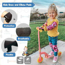 Soft-Style Kids Knee and Elbow Pads with Bike Gloves, Flexible Impact-Resistant Gear for Ages 2-11, Designed for Balance Bikes, Roller-Skating, and Skateboarding by TinyTreasures Baby Boutique