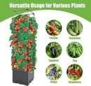 Sunnyglade 2 Pcs Raised Garden Bed Planter Box with Trellis, 44” Tomato Trellis Planter for Various Vine Climbing Plants Vegetables Detachable Frame for Outdoor Indoor Terrace by GreenHaven Gardens