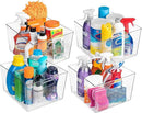 ClearSpace Clear Plastic Storage Bins – XL 8 Pack Perfect Kitchen or Pantry Organization Fridge Organizer and Storage Bins, Cabinet Organizers by CozyNest Decor