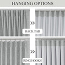 Vision Home Silver Grey Pinch Pleated Full Blackout Curtains Room Darkening Window Curtains 102 inch for Living Room Bedroom Thermal Insulated Pinch Pleat Drapes with Hooks Back Tab 2 Panel 40"Wx102"L by CozyNest Decor