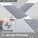 BEQHAUSE Dirt Trapper Door Mat 24" x 36", Doormat Non-Slip Entryway Rugs Washable, Dog Door Mat Stain Resistant and Absorbent Welcome Floor Mat for Front Back Door, Muddy Wet Shoes & Paws, Grey by CozyNest Decor