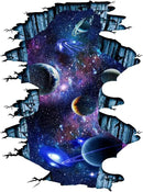 Quanhaigou Galaxy Wall Sticker,Space Wall Decal,Planet Wallpaper Decoration Decor by CozyNest Decor