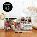 SIMPLEMADE 3-Tier Spice Rack Organizer - Versatile Storage Shelf for Kitchen, Bathroom, Bedroom & Office, Set of 2, Expandable Clear by CozyNest Decor