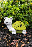 VP Home Lazy Turtle with Flocked Shell Solar Powered LED Outdoor Decor Garden Light - Great Addition for Your Garden, Solar Powered Light, Suitable for Outside Patio Lawn Gifts by GreenHaven Gardens