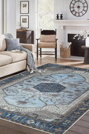 Keen Home Design 3x5 Rug - Machine Washable Entry Rug with Non-Slip Backing, Ideal for Enteryway, Kitchen, Bathroom, Laundry Room - Vintage, Easy Clean, Durable, Low Pile Rug - (3' x 5') by CozyNest Decor