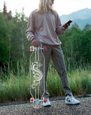 Clear Longboard Skateboard - Transparent Acrylic Long Boards with Light-Up LED Wheels for Smooth Rides - Ride The Streets in Style with Longboard Built for Beginners & Pros Alike by TinyTreasures Baby Boutique