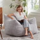 Giant Bean Bag Chairs for Adults with Filling Plush Fluffy Bean Bag Chairs for Teens with Armrests Comfy BeanBag Lazy Couch Sofa Chair for Bedroom Living Room Reading by CozyNest Decor