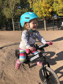 Strider 12” Sport Bike - No Pedal Balance Bicycle for Kids 1 to 4 Years - Includes Safety Pad, Padded Seat, Mini Grips & Flat-Free Tires - Tool-Free Assembly & Adjustments by TinyTreasures Baby Boutique