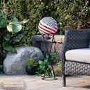 Alpine Corporation 24" Tall Indoor/Outdoor Metal Gazing Globe Display Stand, Black by GreenHaven Gardens