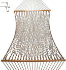Original Pawleys Island 13DCAB Large Antique Brown DURACORD Rope Hammock with Extension Chains & Tree Hooks, Handcrafted in The USA, Accommodates 2 People, 450 LB Weight Capacity, 13 ft. x 55 in. by GreenHaven Gardens