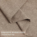 Room Divider Curtains Screen Partitions, Linen Look 100% Blackout Drapery 102 Inches Long, 100" Wide Pinch Pleated Window Drapes, Privacy Protecting, Light Blocking, (1 PC, Taupe) by CozyNest Decor