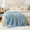 Bedsure GentleSoft Fluffy Light Sky Blue Throw Blanket, Dusty Baby Blue Decor Gifts for Women Men, Soft Cozy Fuzzy Plush Warm Minky Thick Sherpa Fleece Faux Fur Throw Blanket for Couch Bed, 50x60 by CozyNest Decor
