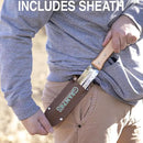 Grampa's Garden Knife - Versatile 7" Hori Hori Garden Knife With Straight & Serrated Steel Blade. Heavy-Duty Garden Hand Tool For Weeding, Digging or Planting. Includes Protective Sheath. by GreenHaven Gardens