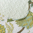 NEWLAKE Cotton Bedspread Quilt Sets - Reversible Patchwork Coverlet Set, Floral Vine Pattern, Queen Size by CozyNest Decor