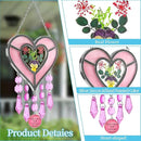 Mom's Birthday Gift Cool Pink Glass Heart Sun Catcher by GreenHaven Gardens