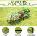 2 Pack Black Metal Plant Stands, Versatile for Indoors & Outdoors, Ideal Multi-Plant Display Rack for Windowsills, Patios, & Balconies by GreenHaven Gardens