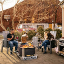 Breeo Smokeless Fire Pit (X Series 30, Corten Steel) | 34.5 inch Smokeless Firepit for Outside | 94 Pounds | Ideal for Families Compatible with Wide Range of Breeo Accessories by GreenHaven Gardens