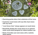 Let's Make Memories Personalized Garden Stone - Resin - Custom Garden Décor - Heart Stepping Stone - for Dad - for Father's Day by CozyNest Decor