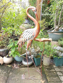 Crane Statue Metal Crane Sculpture Garden Decoration Metal Yard Art for Patio Lawn Backyard Outdoor Decoration by GreenHaven Gardens