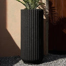 31.5 Inch Tall Roman Column Concrete Planter（14.2Dx31.5H，36 Pounds）,Durable All-Weather Use with Drainage Holes,Large Tall Round Planter for Outdoor Indoor Plants by CozyNest Decor