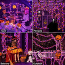 Ollny Halloween Outdoor String Lights - 60 FT 180 LED Orange and Purple Decorations, Waterproof Fairy Plug-in, 8 Modes and Timer for Party, Yard, Door, Christmas Decor by GreenHaven Gardens