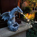 Dragon Solar Garden Statues Outdoor Decoration with LED Light Strings,Dragon Figurine Solar Lights Lawn Décor,Outside Statue Ornament for Patio, Balcony, Yard,Unique Gifts for Mom Grandma by CozyNest Decor