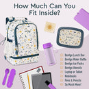 Bentgo Kids 2-in-1 Backpack & Insulated Lunch Bag - Durable 16” Backpack & Lunch Container in Unique Prints for School & Travel - Water Resistant, Padded & Large Compartments (Friendly Skies) by TinyTreasures Baby Boutique