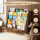 TOETOL 5-Tier Kids Bookshelf - Toddler Book Display Shelves for Classrooms, Playrooms, and Nursery - Wooden Children Book Rack (Rustic Brown) by TinyTreasures Baby Boutique